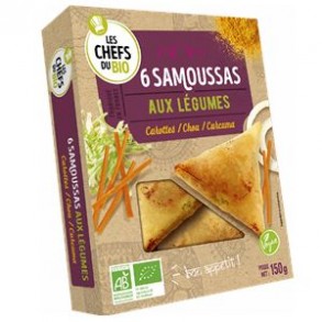 cuisine rapide-Samoussas de légumes bio-160 grs-BIODIS FRAIS