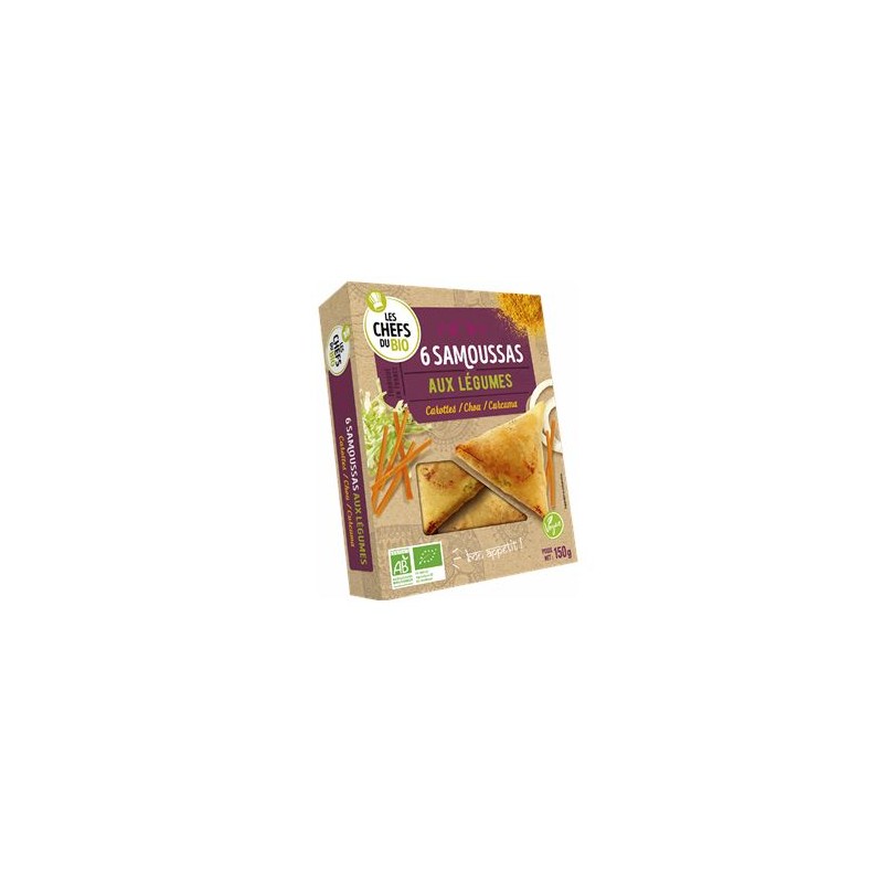 cuisine rapide-Samoussas de légumes bio-160 grs-BIODIS FRAIS cuisine rapide-Samoussas de légumes bio-160 grs-BIODIS FRAIS