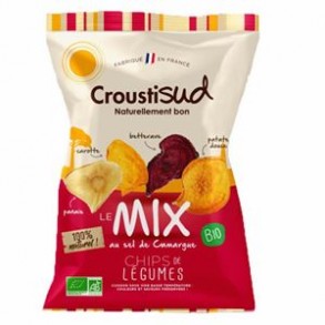 Biscuits apéritifs-Chips de légumes variés- bio- 90 grs-BIODIS