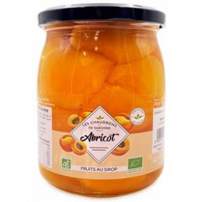 Coulis , compotes et purée de fruits-Abricot au sirop Bio - 570 g-BIODIS