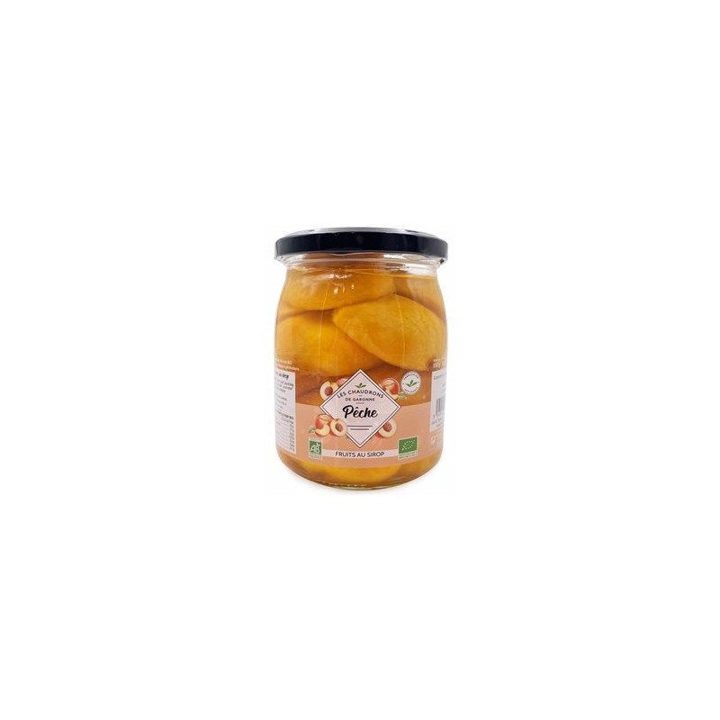 Coulis , compotes et purée de fruits-pêches au sirop Bio - 570 g-BIODIS Coulis , compotes et purée de fruits-pêches au sirop Bio - 570 g-BIODIS