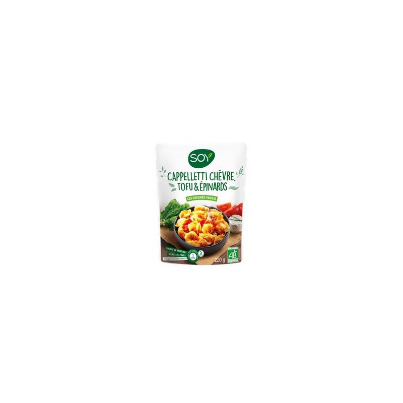 Cappelletti chèvre tofu épinards-220grs-Pizza et pâtes bio-BIODIS FRAIS