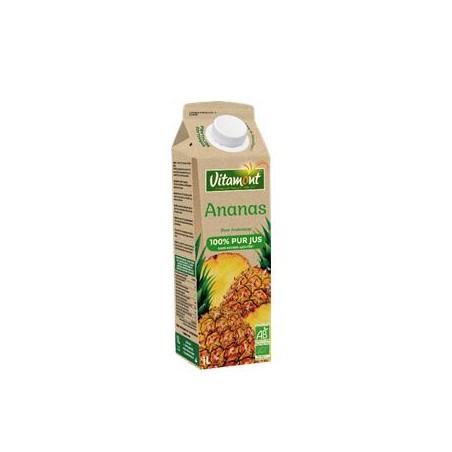 Pur jus ananas bio- Brique 1 litreJus de fruitsVITAMONT