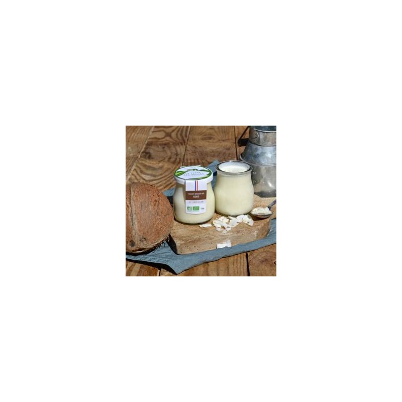 Yaourt brassé BIO Coco- 140grsYaourts (vache)LA FERME DES DELICES