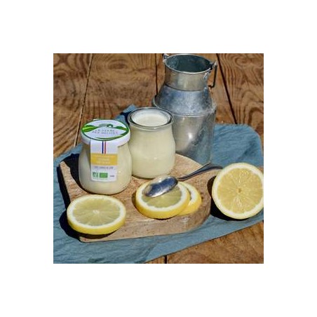 Yaourt brassé BIO Citron- 140 grsYaourts (vache)LA FERME DES DELICES