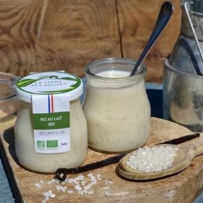 Riz au lait nature bio- 140 grs-Produits frais-LA FERME DES DELICES