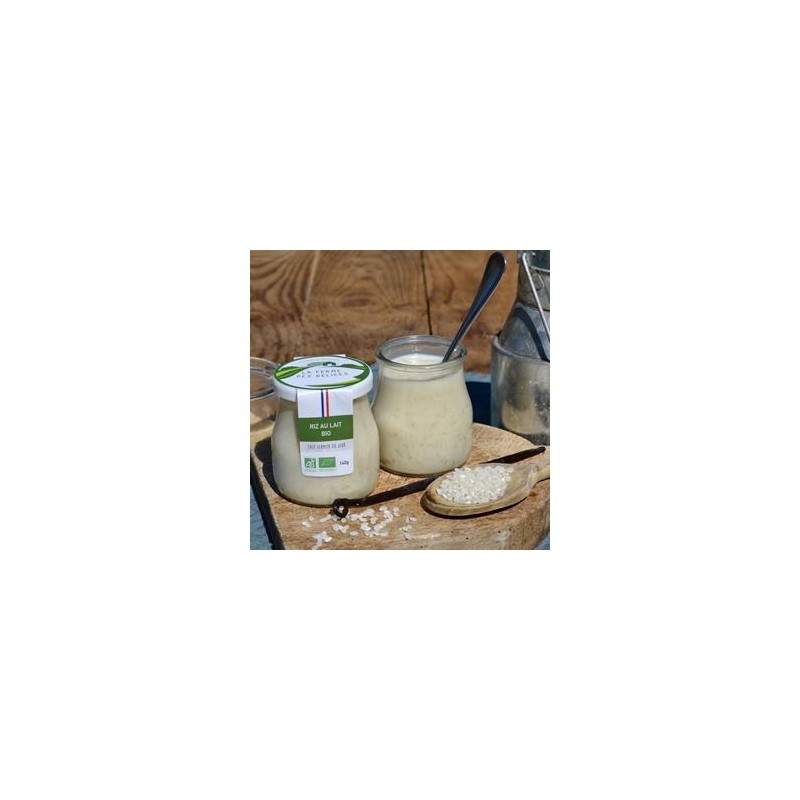Riz au lait nature bio- 140 grs-Produits frais-LA FERME DES DELICES