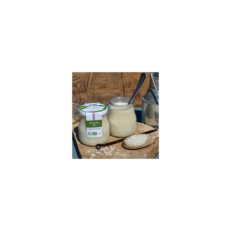 Riz au lait nature bio- 140 grs-Produits frais-LA FERME DES DELICES Riz au lait nature bio- 140 grs-Produits frais-LA FERME DES DELICES