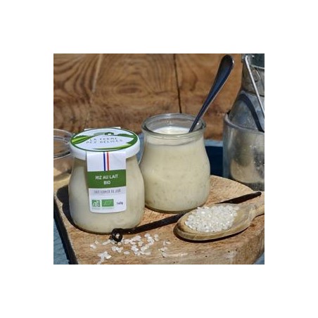 Riz au lait nature bio- 140 grsProduits fraisLA FERME DES DELICES