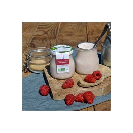 Yaourt brassé BIO Framboise- 140 grsYaourts (vache)LA FERME DES DELICES