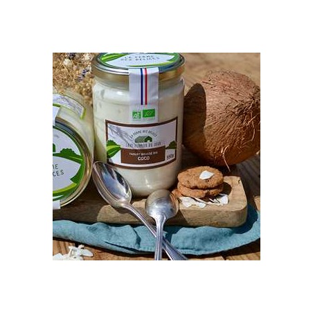 Yaourt brassé BIO Coco - Pot de 550 grsYaourts (vache)LA FERME DES DELICES