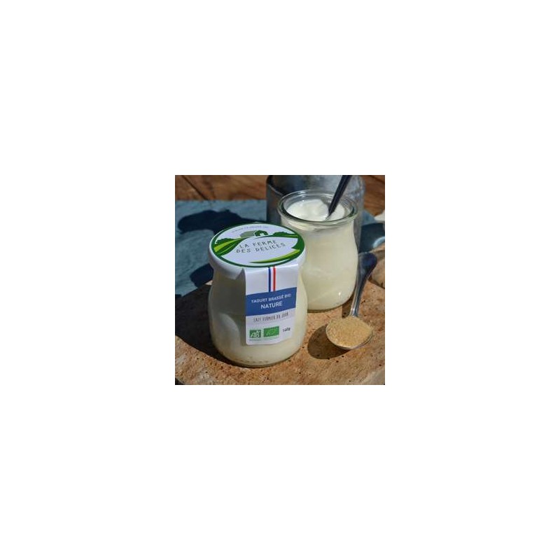 Yaourt brassé Nature BIO- 140 grsYaourts (vache)LA FERME DES DELICES
