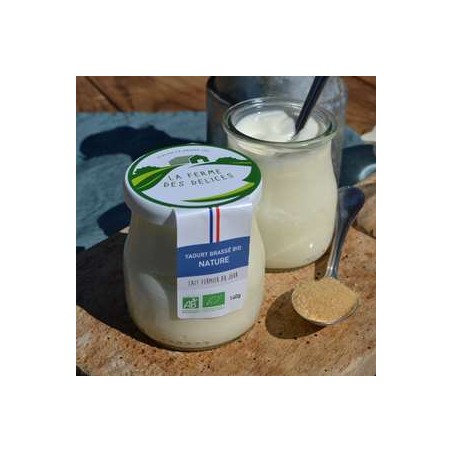 Yaourt brassé Nature BIO- 140 grsYaourts (vache)LA FERME DES DELICES