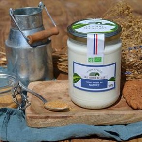Yaourts (vache)-Yaourt brassé Nature BIO- Pot 550 gs-LA FERME DES DELICES