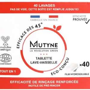 Tablette Lave vaisselle- 40 lavages-Eco produits pour la maison-PRODUITS SELECTIONNES