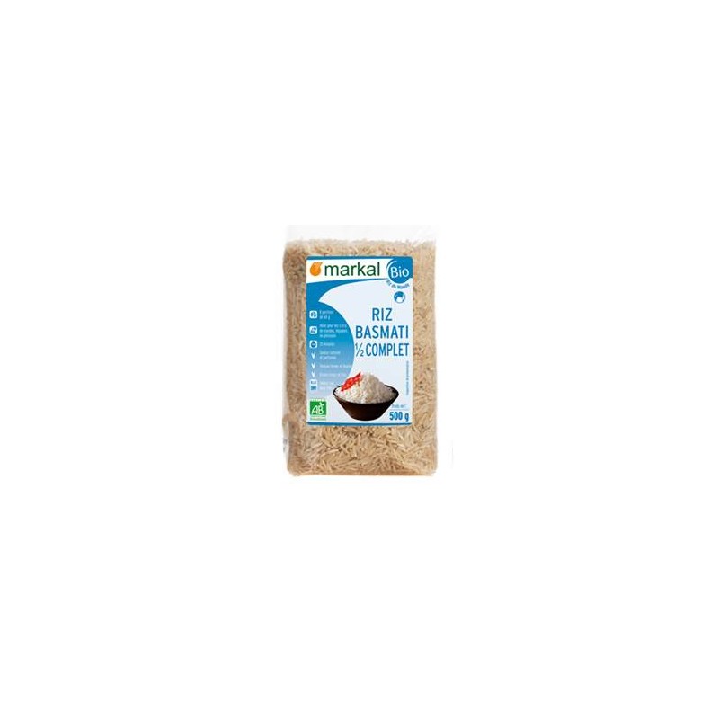 Produits Bio Riz basmati demi-complet- 500 grs BIODIS