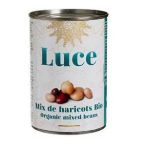 Produits Bio Mix de 4 haricots bio (conserve)- 400 g BIODIS