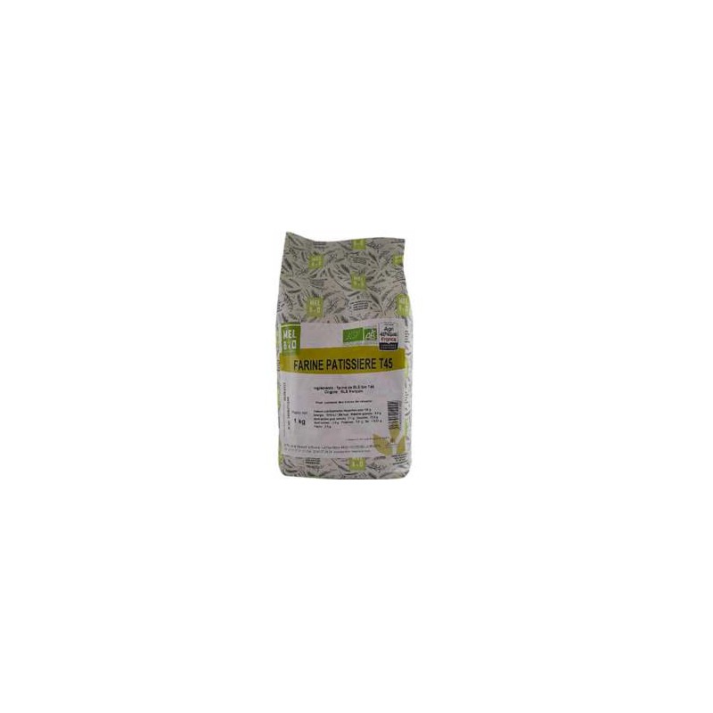 Farine Bio-Farine de blé bio patissière T45- 1kg-BIODIS Farine Bio-Farine de blé bio patissière T45- 1kg-BIODIS