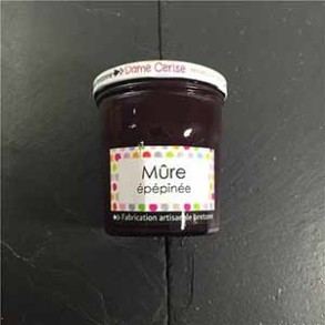 Confitures, compotes et coulis-Confiture de mûres épépinées - 340 g-DAME CERISE