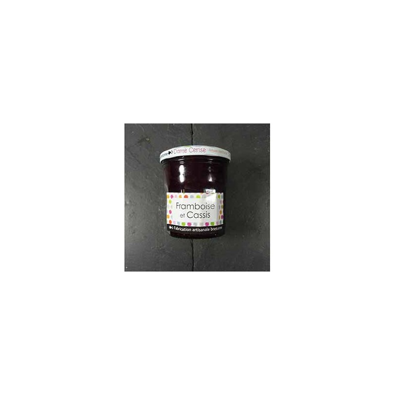 Confiture framboise cassis- 340 gConfitures, compotes et coulisDAME CERISE
