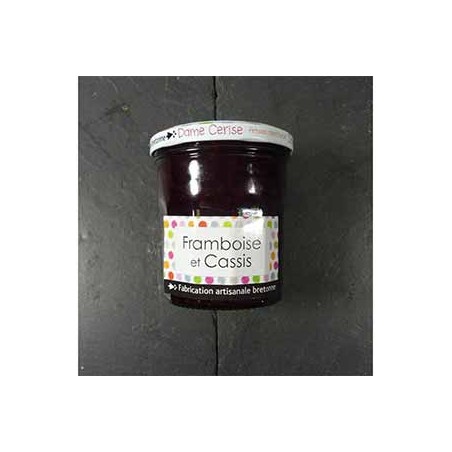 Confiture framboise cassis- 340 gConfitures, compotes et coulisDAME CERISE