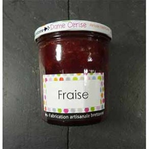 Confitures, compotes et coulis-Confiture de fraise - 340 g-DAME CERISE