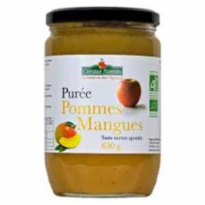 Confitures, crêpes, galettes Purée pomme Mangue Bio - 630 grs COTEAUX NANTAIS