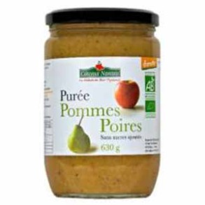 Confitures, crêpes, galettes Purée pomme poire bio - 630 g COTEAUX NANTAIS