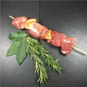 Viandes et Charcuterie-Brochette Porc x 1-BARON Sylvain