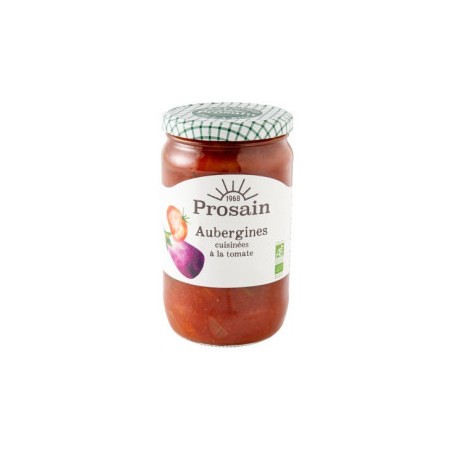 Aubergines cuisinées à la tomate (pot) - 650 gLégumes prêts à l'emploiBIODIS