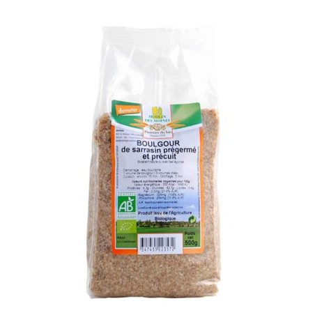 Boulgour de sarrasin prégermé -bio en 500 grsSemoules, légumes secs BIOBIODIS