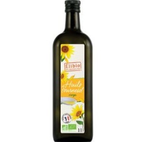Huiles, vinaigres-Huile Tournesol Elibio 1L-ASSO. ELIBIO