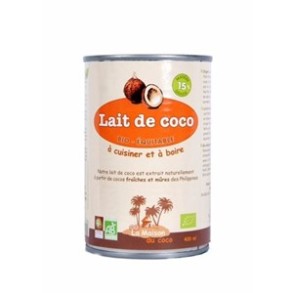 Lait de coco Bio- conserve de 400 ml-Produits frais-BIODIS
