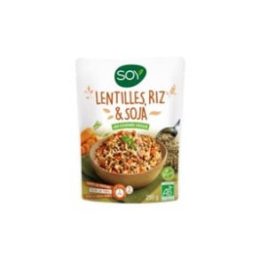 Produits Bio Lentilles riz et soja AB BIODIS FRAIS