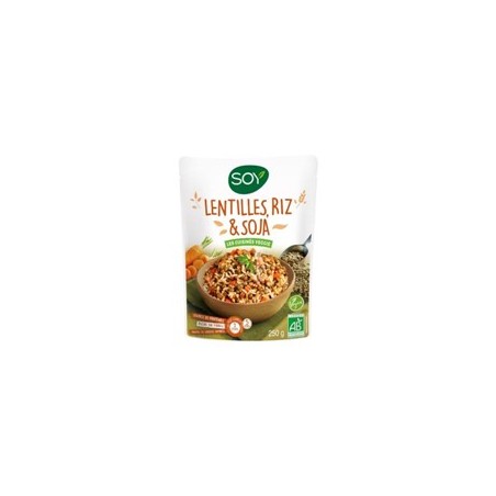 Lentilles riz et soja Bio- 250grsPlats cuisinésBIODIS FRAIS