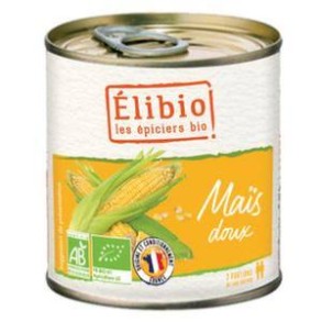 Produits Bio Maïs doux Elibio AB (conserve)- 300 g ELIBIO