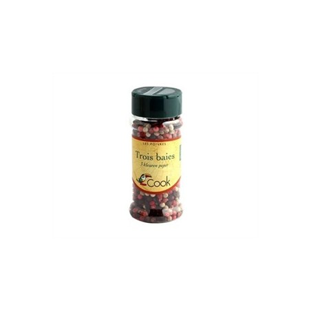 Mélange 3 baies bio- flacon de 45 grssel, poivre, épicesBIODIS