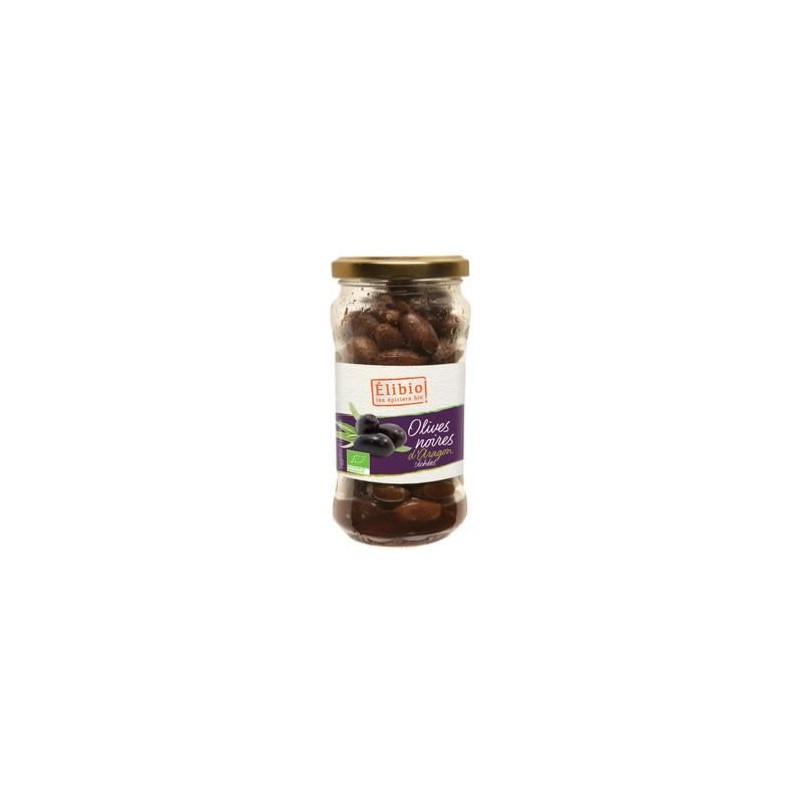 Olives Noires d'Aragon Elibio - 200 grsFruits et légumes secsAsso élibio