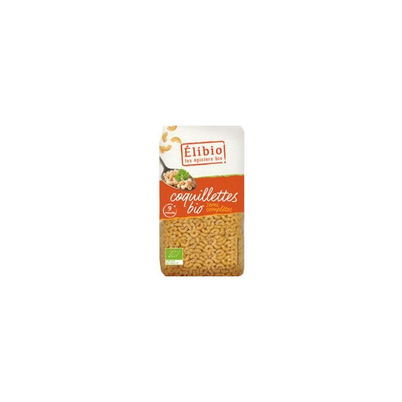 Pâtes Coquillette 1/2complete 500g Elibio ABles pâtesAsso élibio