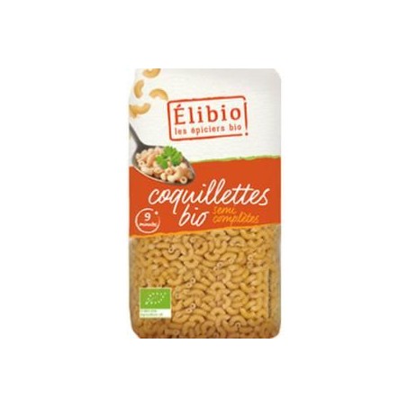 Pâtes Coquillette 1/2complete 500g Elibio ABles pâtesAsso élibio