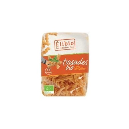 Pâtes Torsades 1/2 completes  Elibio AB 500grles pâtesAsso élibio