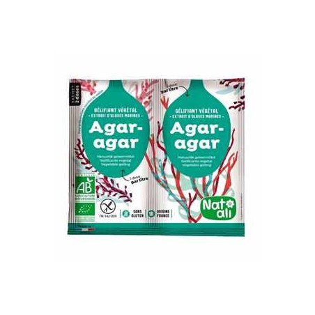 Agar Agar bio- 2 sachetsSucre et aide à la patisserieBIODIS
