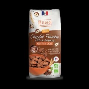 Produits Bio Céréales Chocolat Fourrées Noisette/Cacao Elibio AB ELIBIO