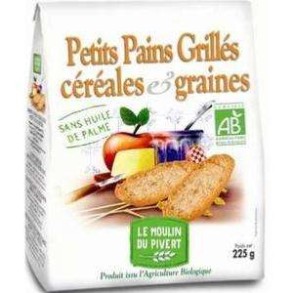 Boulangerie-Petits Pains Grillés Céréales AB 225g-BIODIS