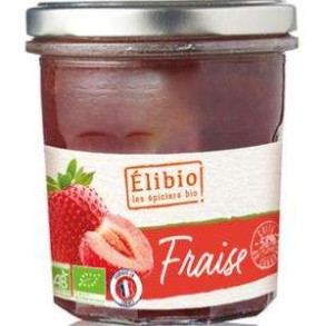 Confitures, crêpes, galettes Préparation Fraise Elibio- 320g ELIBIO