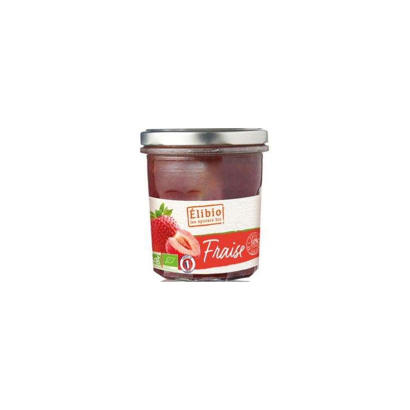 Confitures, crêpes, galettes Préparation Fraise Elibio- 320g ELIBIO