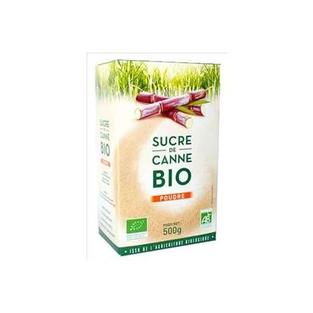 Sucre de canne bio Poudre (avec bec verseur)Sucre et aide à la patisserieBIODIS