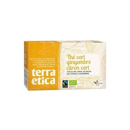 Thé Gingembre/Citron Vert bio- 20 sachetsProduits BioBIODIS