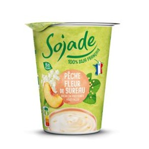 au soja bio-Sojade pêche fleur sureau bio- 400 grs-BIODIS FRAIS