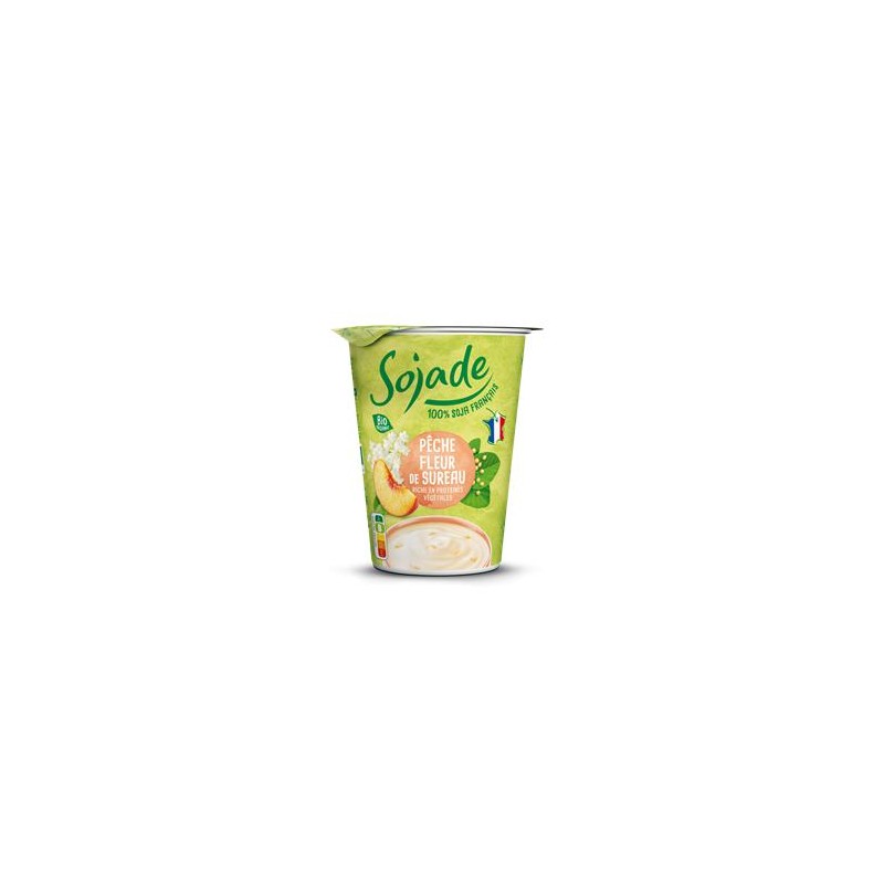 au soja bio-Sojade pêche fleur sureau bio- 400 grs-BIODIS FRAIS